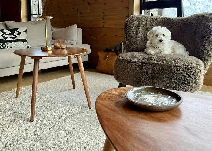 With Sauna And Waterfall In Sirdalen 度假居